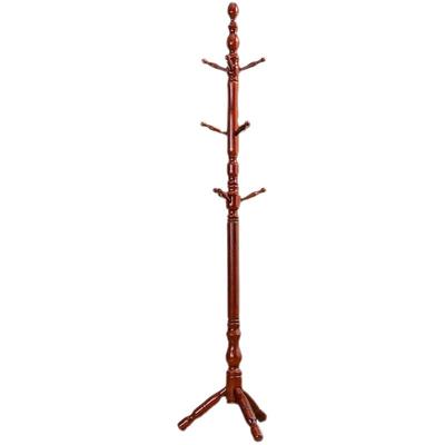 实木落地家用移动衣帽架