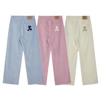 韩国正品rest直筒宽松休闲长裤RR灯芯绒春秋裤子 潮流阔腿裤女装