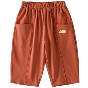 棉花堂儿童裤子七分裤宝宝夏装短裤男童童装裤子女童七分裤轻薄款