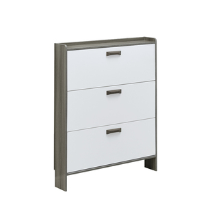 超薄鞋柜17cm家用门口经济型简约现代收纳柜窄多功能翻斗式小鞋架