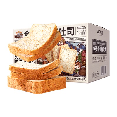 三只松鼠全麦奇亚籽轻甜海藻糖