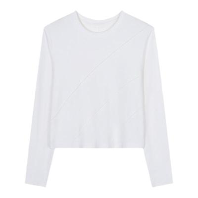 2024春季洋气白色正肩T恤