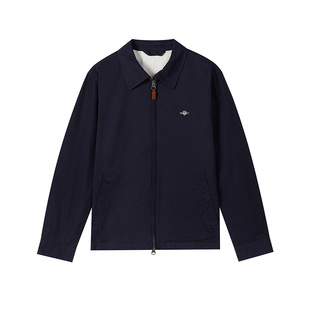 【哈灵顿夹克】GANT/甘特秋男士美拉德纯棉休闲翻领男装短款外套