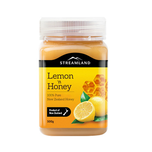 Streamland新溪岛柠檬蜜500g维C纯正天然新西兰进口水果蜂蜜冲饮