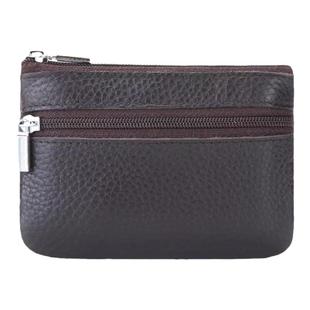 2025新款头层牛皮拉链零钱包女款迷你真皮小钱包卡包钥匙包硬币包