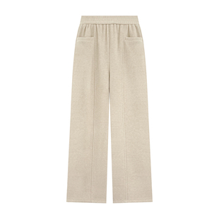 NILICO陈媚【云绒暖裤】加厚加绒松绒感松紧腰时尚百搭休闲裤