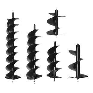 地钻挖坑机钻头锰钢单页双合金花键接口钻土电线杆挖坑植树挖孔钻