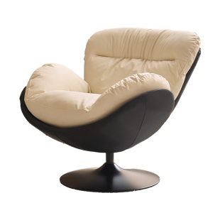 意式设计师单人旋转沙发椅家用现代简约阳台客厅懒人沙发休闲椅子