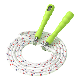 MenteCaro上海中考专用跳绳8mm棉绳考试体育训练2026体测带手柄