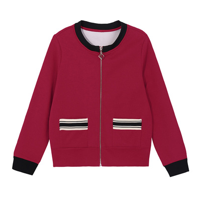 GCMUSCLE撞色短款宽松长袖卫衣