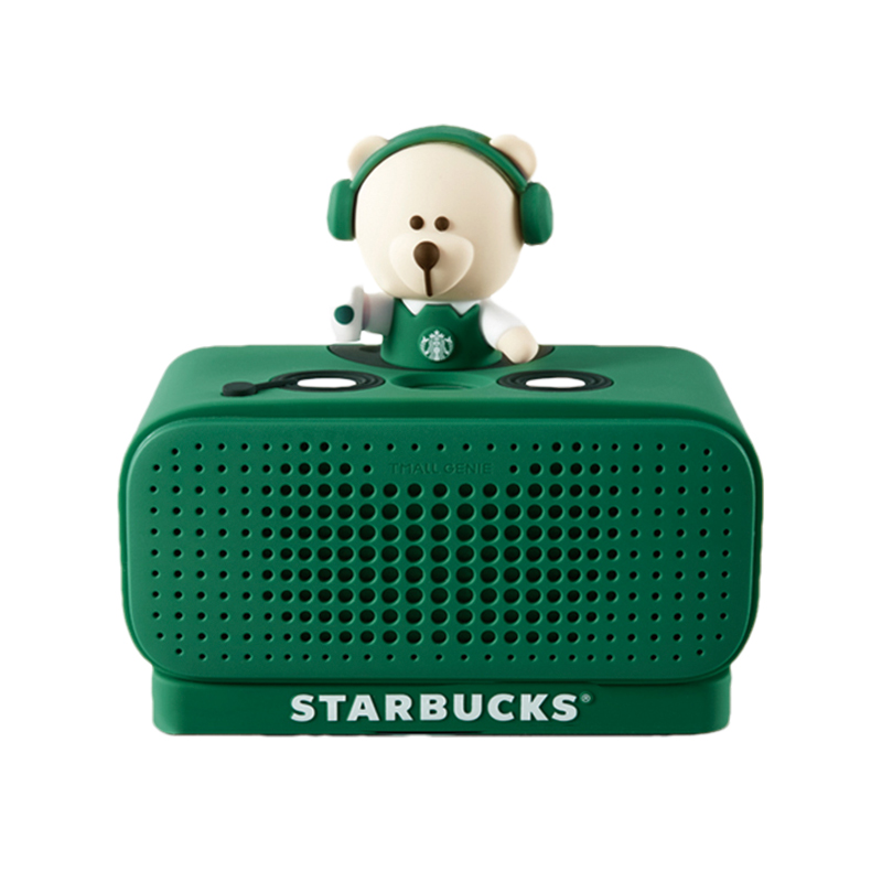 天猫精灵方糖r星巴克联名智能音箱in糖3蓝牙音响闹钟学生起床神器