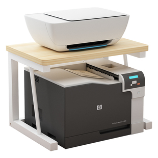 桌面新款打印机置物架办公家用桌上小型多层收纳抬高整理文件架子