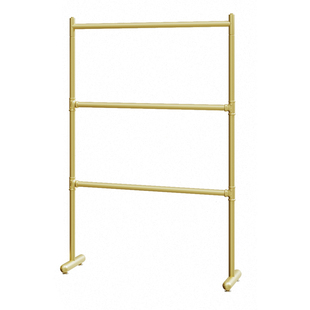 金色服装店双层衣架展示架多层男女童装店挂衣杆可升降调节陈列架