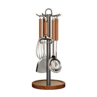 厨房旋转挂钩锅铲架家用台面挂钩置物架挂勺子铲子汤勺厨具收纳架