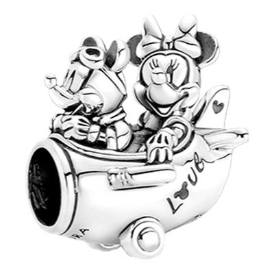 Pandora潘多拉奥莱迪士尼系列米奇和米妮飞机同游串饰