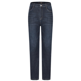 MD名盾男士牛仔裤2025秋冬新品商务休闲中青年中腰修身长裤