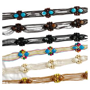 编织流苏麻绳腰绳百搭民族风复古波西米亚腰带女款配裙子衬衫收腰