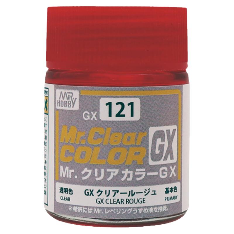 郡士GSI油性硝基漆 GX透明红电镀红透明嫣红涂料18ml GX121