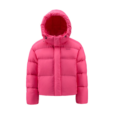 君羽700蓬鹅绒服女连帽时尚短款