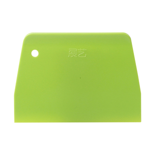 展艺塑料刮板 饼干蛋糕奶油抹面专用切面团防滑刮刀绿色烘焙家用