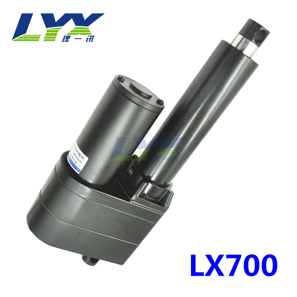 LX700 400MM重型工业推杆 工业级电动推杆电机 直流电动推拉杆