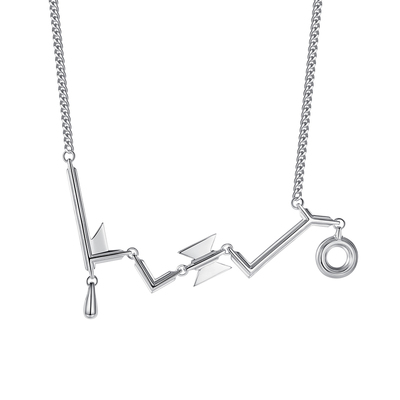 chunran荆棘系列几何解构项链