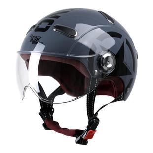 永恒摩托车头盔3C认证国标四季哈雷男女士夏季透气电动车大码半盔