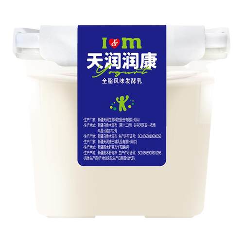 天润新疆酸奶低温润康方桶1KG大桶装奶啤组合装
