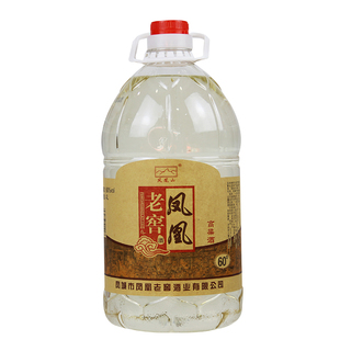 凤城市凤凰老窖60度桶装酒浓香型4L/桶高度纯粮白酒泡酒高粱白酒