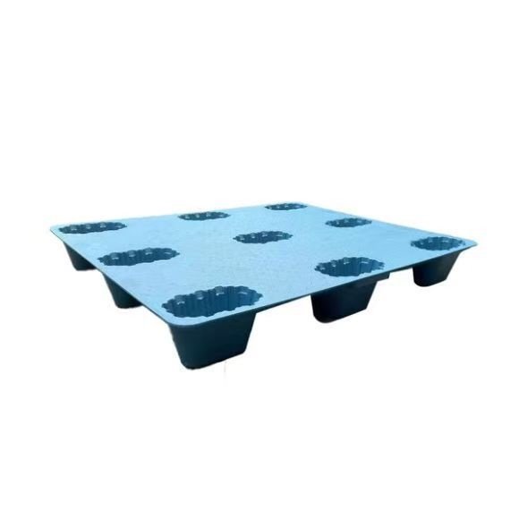 1210批发轻型网格九脚塑料托盘仓库物流防潮垫板物流叉车塑胶卡板