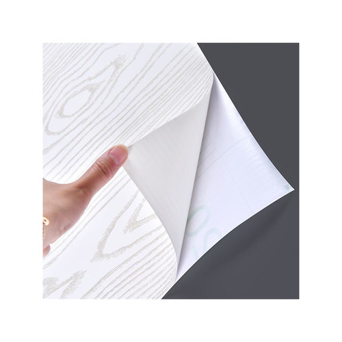 加厚白色木纹家具翻新贴纸柜子柜门改色贴膜衣柜桌面墙纸自粘橱柜