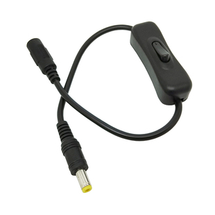 DC对接电源公母插头5.5*2.1mm接头公母线连接线LED纯铜dc线带开关