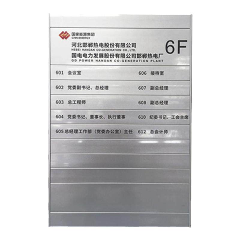 楼层索引牌烤漆UV 去向牌铝合金 定制可更换金属标识牌定做电梯指