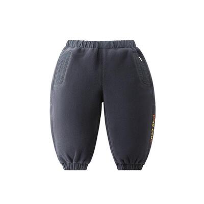 齐齐熊宝宝双面摇粒绒秋冬针织裤