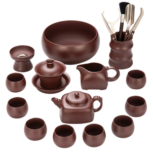 第二集红润古朴老朱泥紫砂茶具套装功夫喝茶整套高档男士轻奢礼物