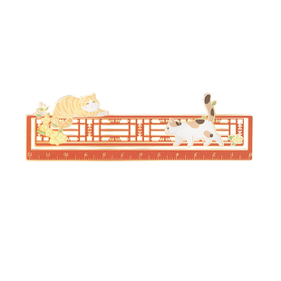 宫廷宝贝故宫文创紫禁城藏猫猫窗花金属书签古典国风北京纪念品