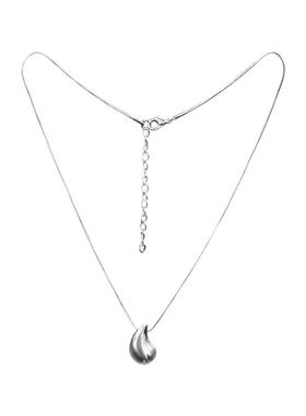 银色水滴吊坠珍珠项链配饰