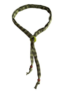 针织条纹撞色项链女款高级感