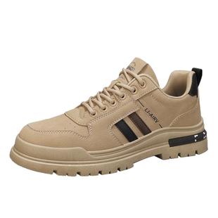 劳保鞋男款轻便透气厚底防滑工地干活男士运动板鞋久站不累脚男鞋