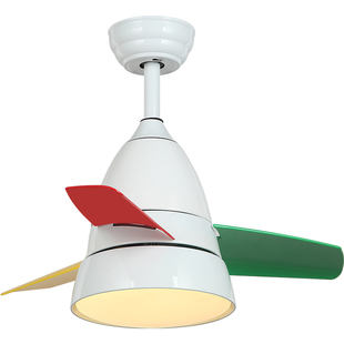 Flower Ones儿童房小吊扇灯卧室男孩房静音女孩子护眼电风扇灯具