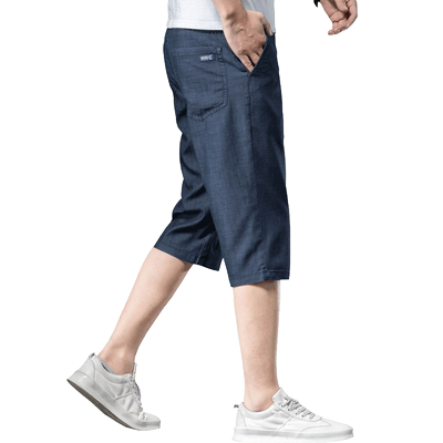 罗蒙男士七分牛仔短裤夏季新款