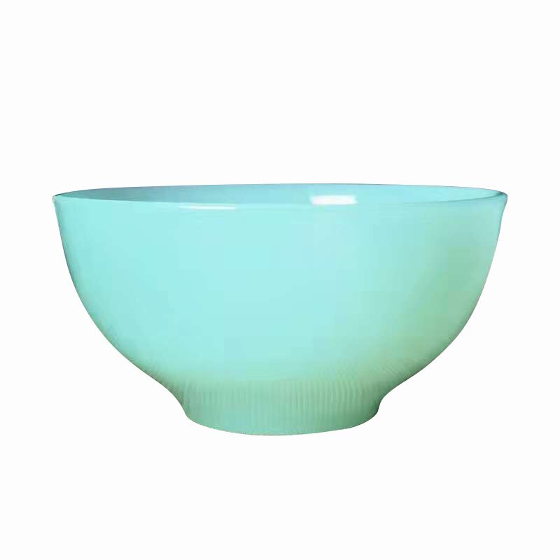玉碗 工藝品小玻璃玉器飯碗 高檔米飯碗 玉質(zhì)瓷碗 家用個性米飯碗