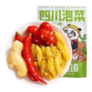 四川泡仔姜泡椒组合泡菜灯笼椒嫩姜泡子姜辣三宝辣椒小米辣酸萝卜