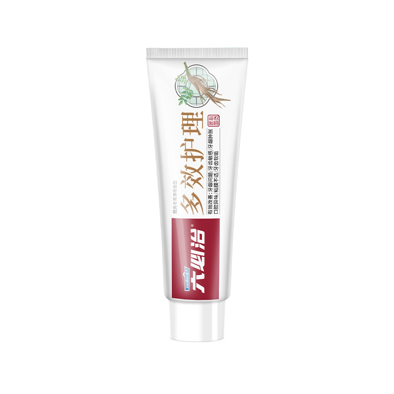 六必治中草药牙膏盐白小苏打护龈美白去渍防蛀清新口气商超同款