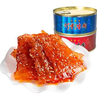 老川东三星灯影牛肉片罐头80g 四川达州特产麻辣小吃熟食浪浪钉