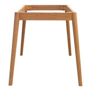 定制北欧餐桌支架实木加宽桌子圆腿电脑桌学习桌书桌框架支撑腿