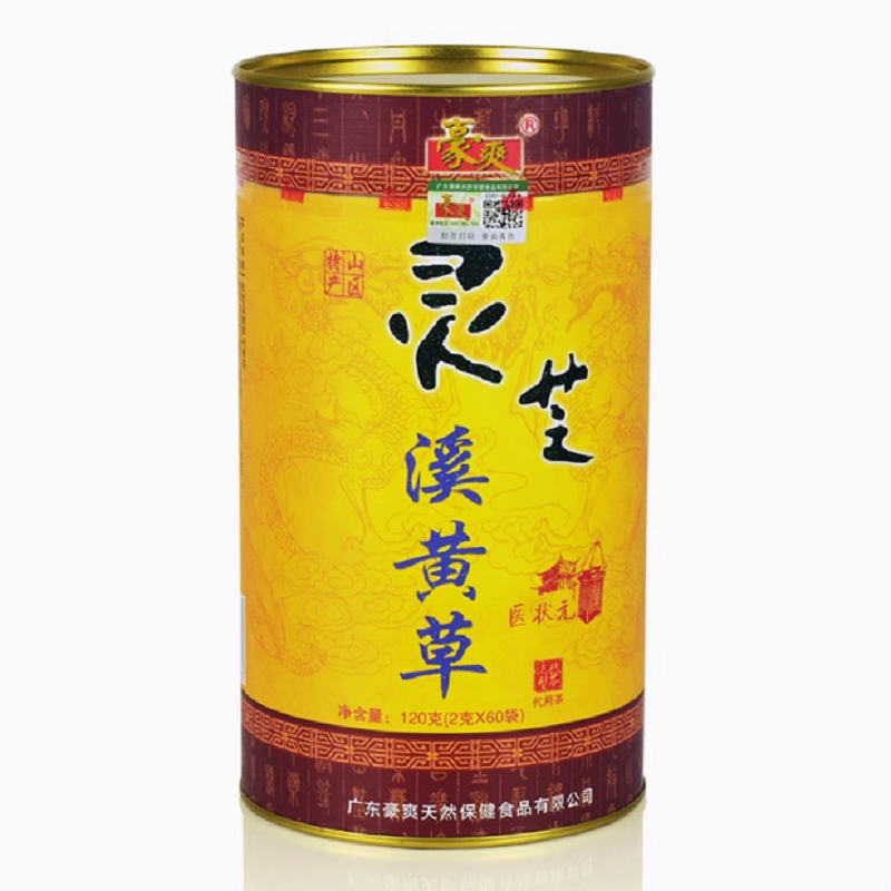 豪爽灵芝溪黄茶包广东清远连州溪黄草袋泡茶 加班熬夜烟酒应酬多