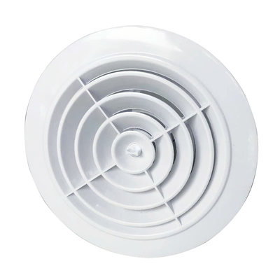ABS中央空调出风口圆形 百叶室内新风换气风口家用装饰盖旋转可调