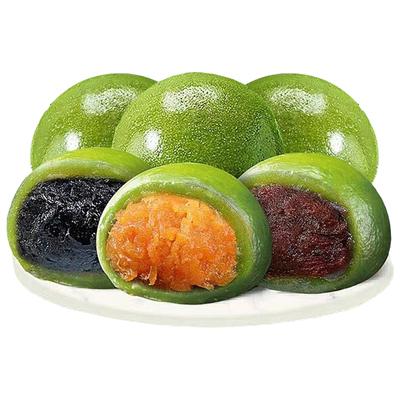 草青团糯叽叽蛋黄肉松味糯米糍粑粿糕点心零食解馋小吃休闲食品..