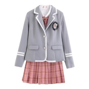 偶像练习生同款学生班服合唱男女校服情侣纯棉制服学院套装